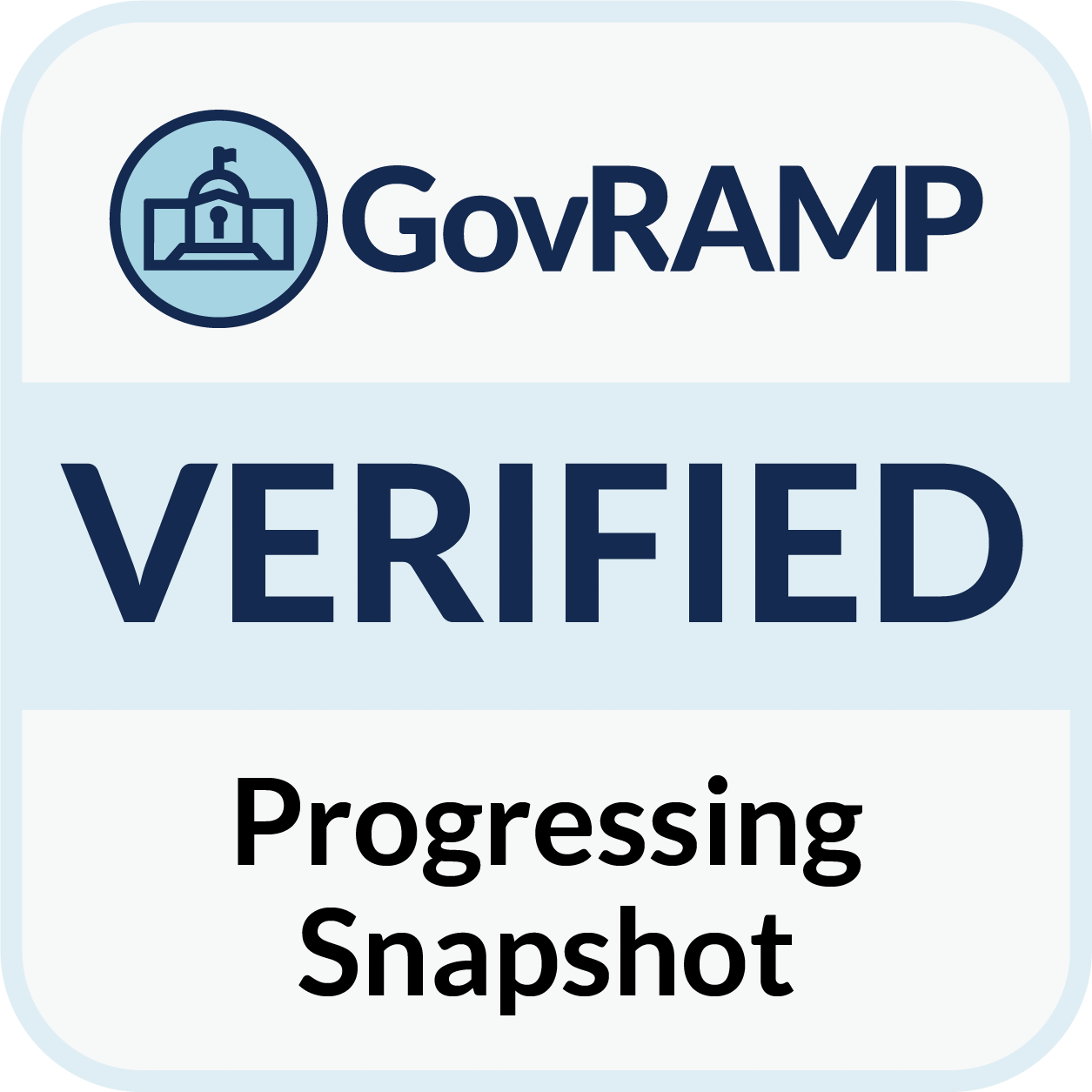 GovRAMP Progessing Security Snapshot Badge (002) GovRAMP - Progressing